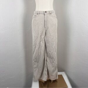 BDG Women's Flare Corduroy Jeans in off white